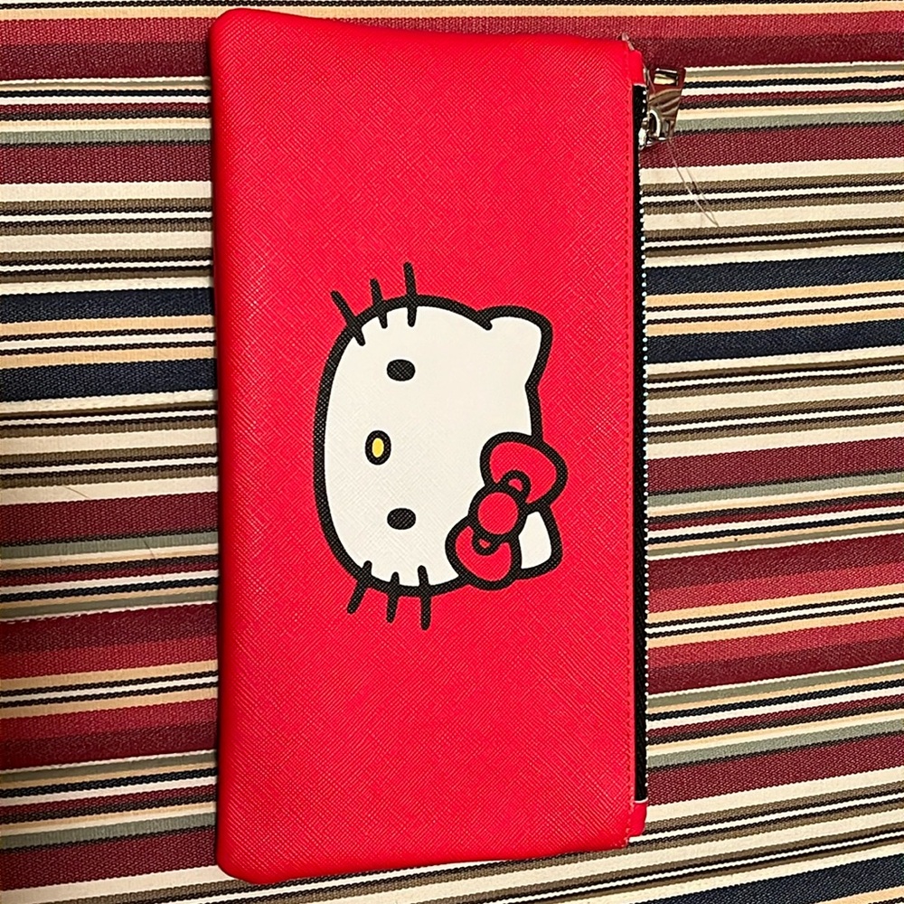 Brand new red hello kitty pencil case